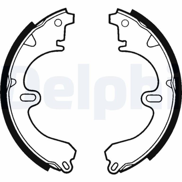 Juego de 4 zapatas de frenos DELPHI ref. LS1356