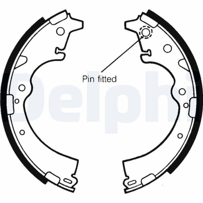 Juego de 4 zapatas de frenos DELPHI ref. LS1357