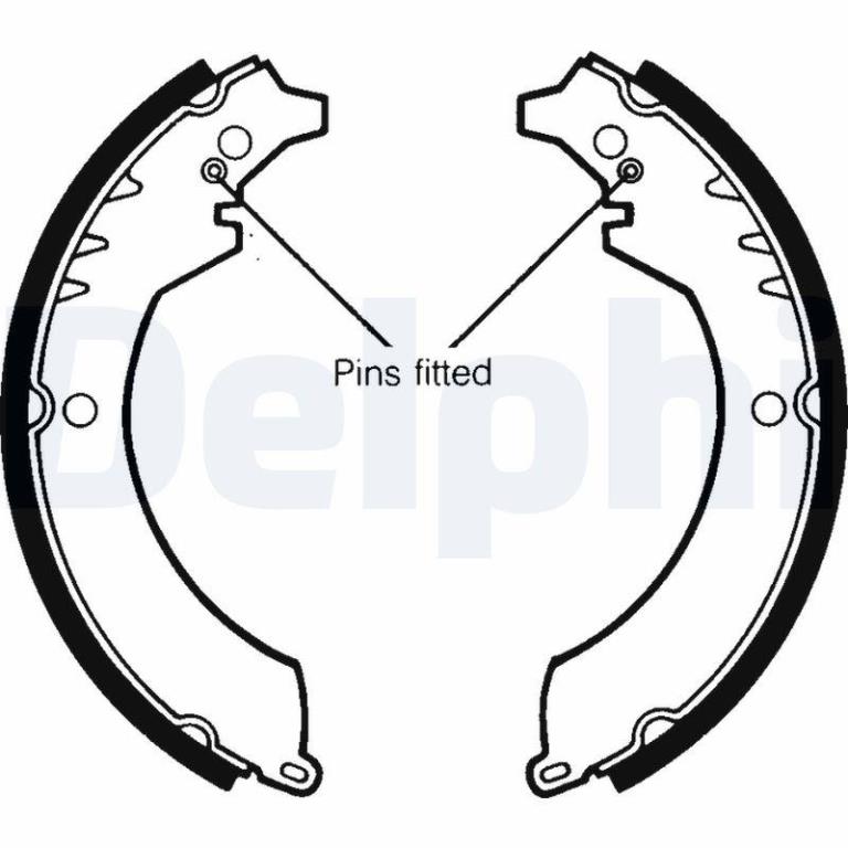 Juego de 4 zapatas de frenos DELPHI ref. LS1359