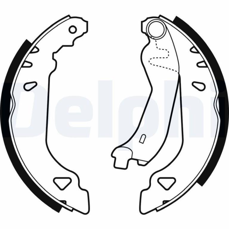 Juego de 4 zapatas de frenos DELPHI ref. LS1378