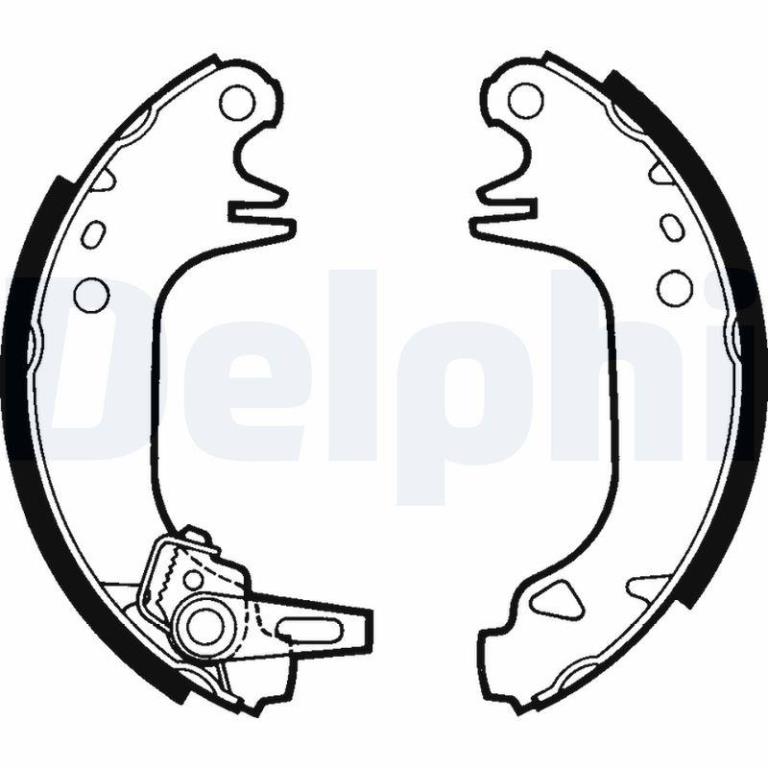 Juego de 4 zapatas de frenos DELPHI ref. LS1382