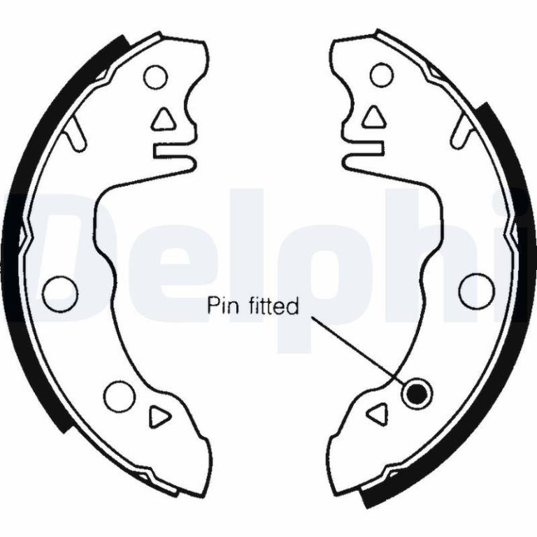 Juego de 4 zapatas de frenos DELPHI ref. LS1394