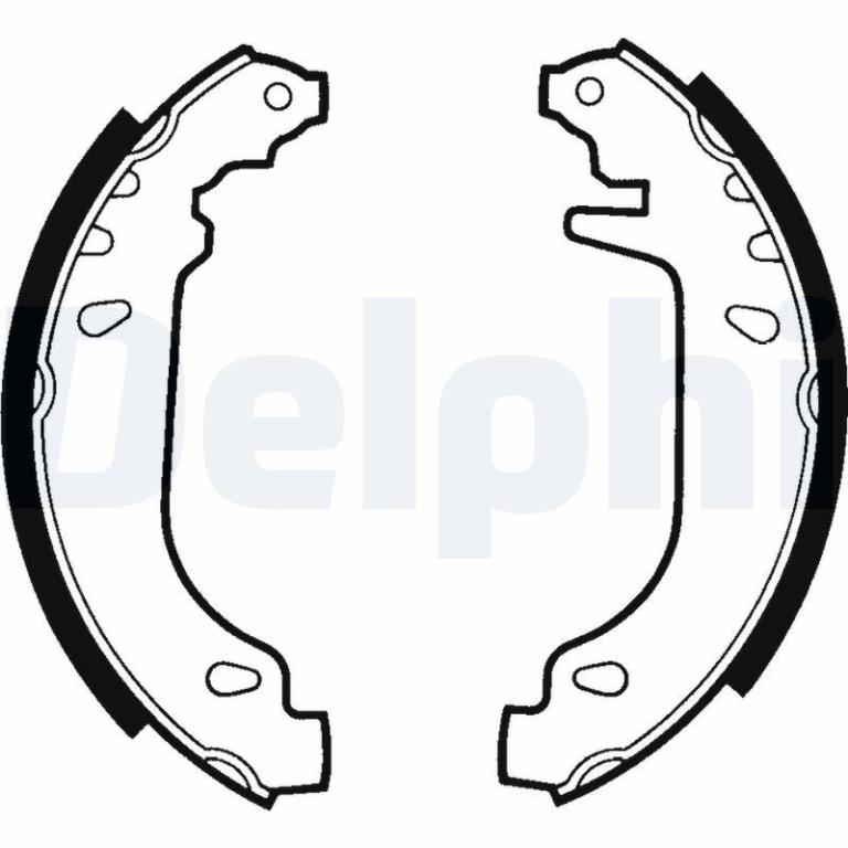 Juego de 4 zapatas de frenos DELPHI ref. LS1404