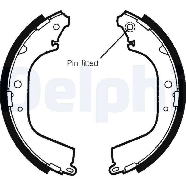 Juego de 4 zapatas de frenos DELPHI ref. LS1406