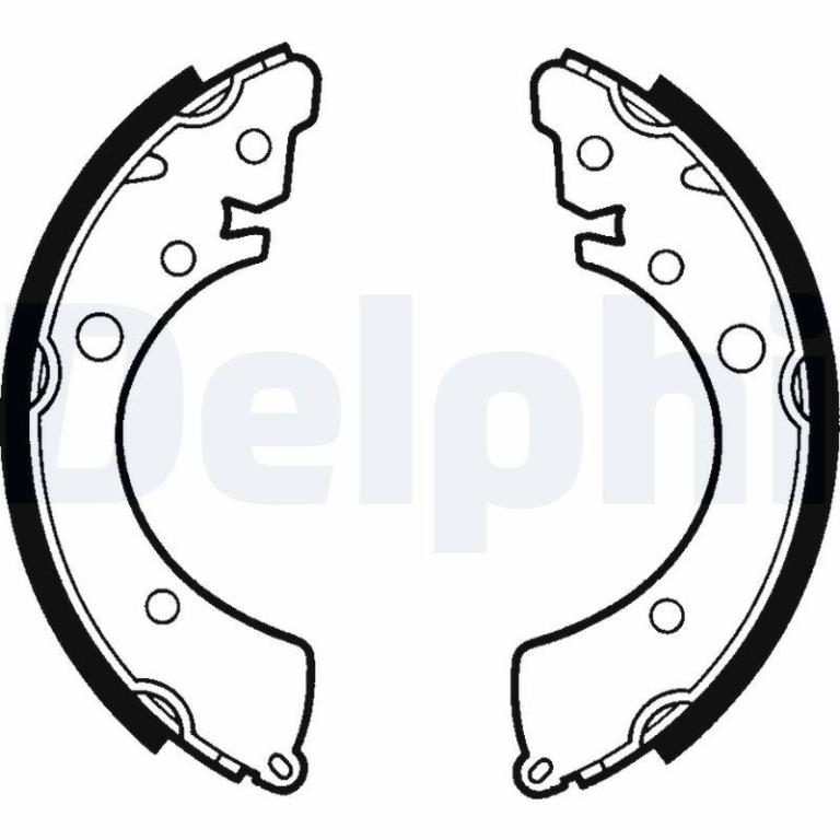 Juego de 4 zapatas de frenos DELPHI ref. LS1417