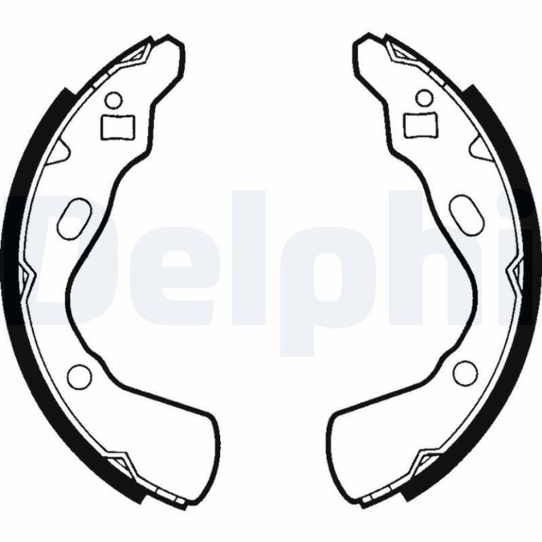 Juego de 4 zapatas de frenos DELPHI ref. LS1437