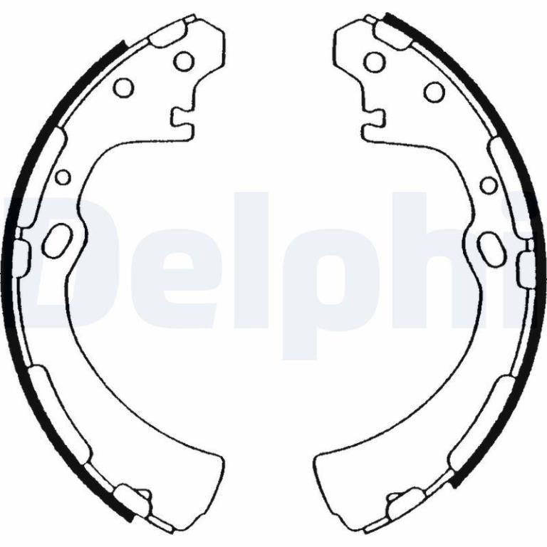Juego de 4 zapatas de frenos DELPHI ref. LS1505