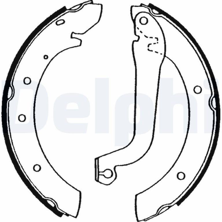 Juego de 4 zapatas de frenos DELPHI ref. LS1570