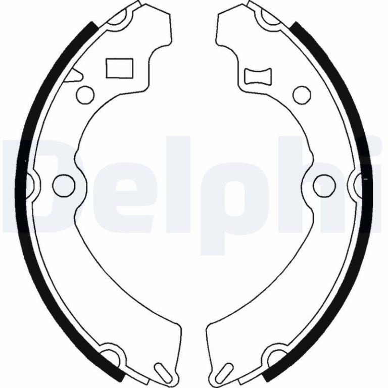 Juego de 4 zapatas de frenos DELPHI ref. LS1586
