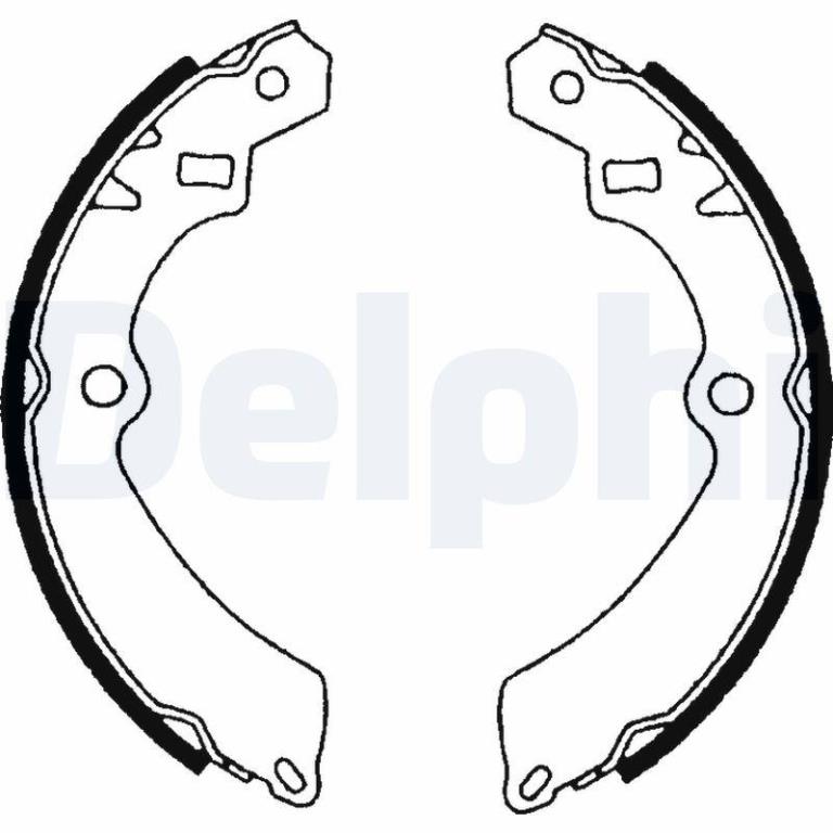 Juego de 4 zapatas de frenos DELPHI ref. LS1599