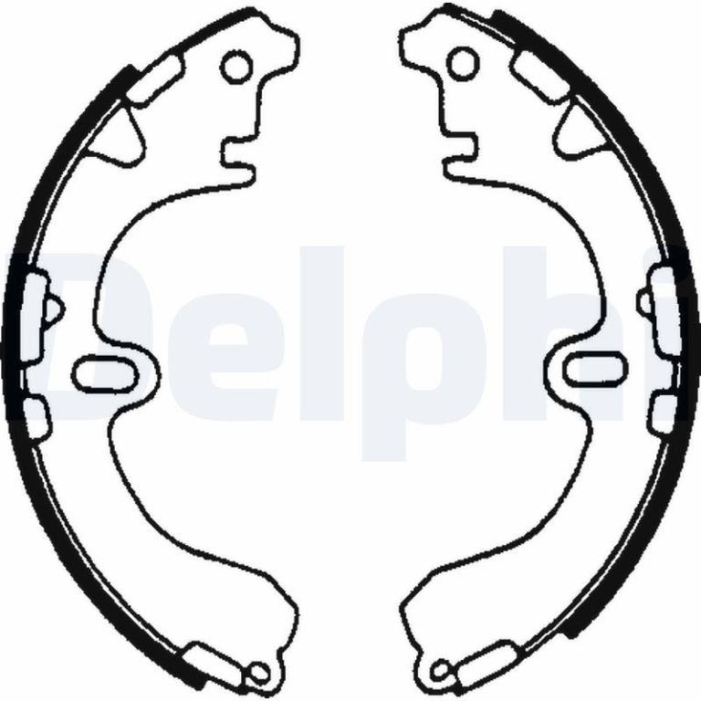Juego de 4 zapatas de frenos DELPHI ref. LS1601