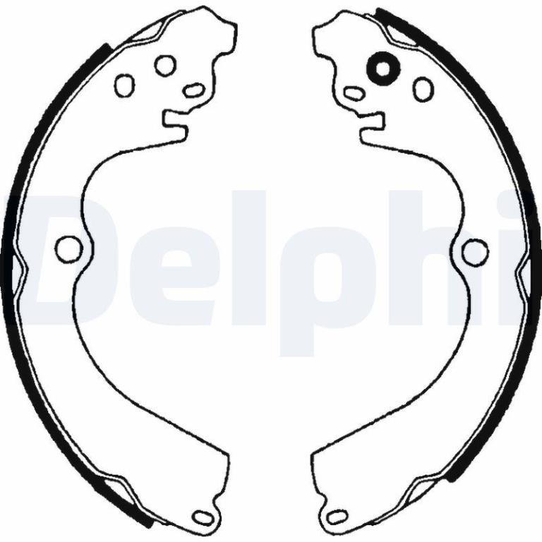 Juego de 4 zapatas de frenos DELPHI ref. LS1604