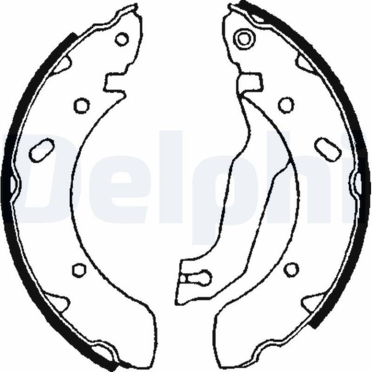 Juego de 4 zapatas de frenos DELPHI ref. LS1610