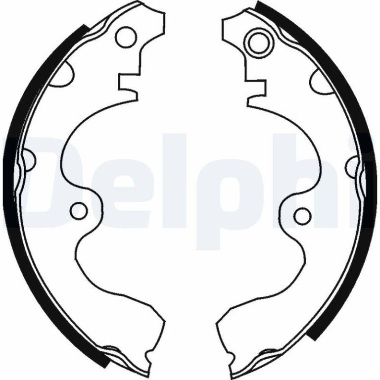 Juego de 4 zapatas de frenos DELPHI ref. LS1638