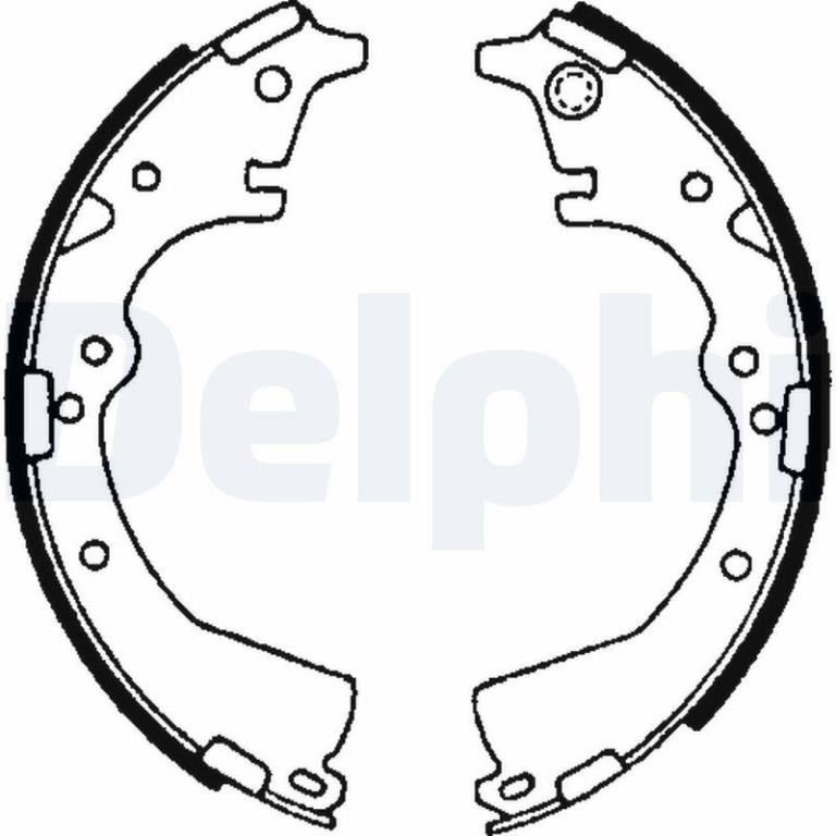 Juego de 4 zapatas de frenos DELPHI ref. LS1639