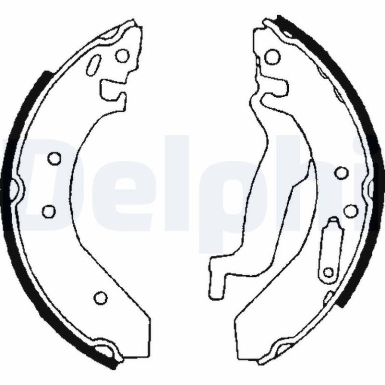 Juego de 4 zapatas de frenos DELPHI ref. LS1645