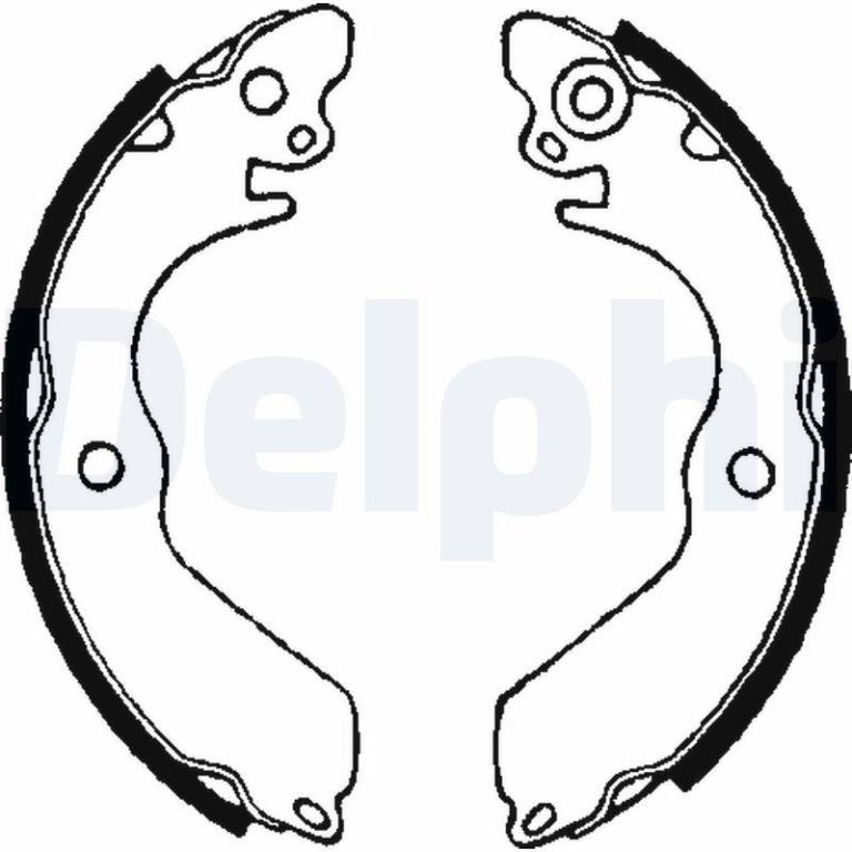 Juego de 4 zapatas de frenos DELPHI ref. LS1649