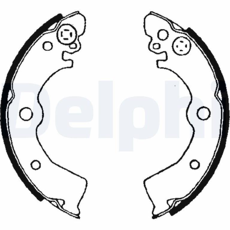 Juego de 4 zapatas de frenos DELPHI ref. LS1650