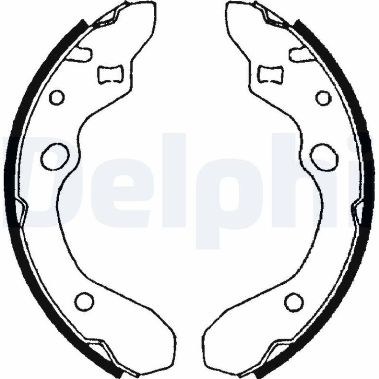 Juego de 4 zapatas de frenos DELPHI ref. LS1679