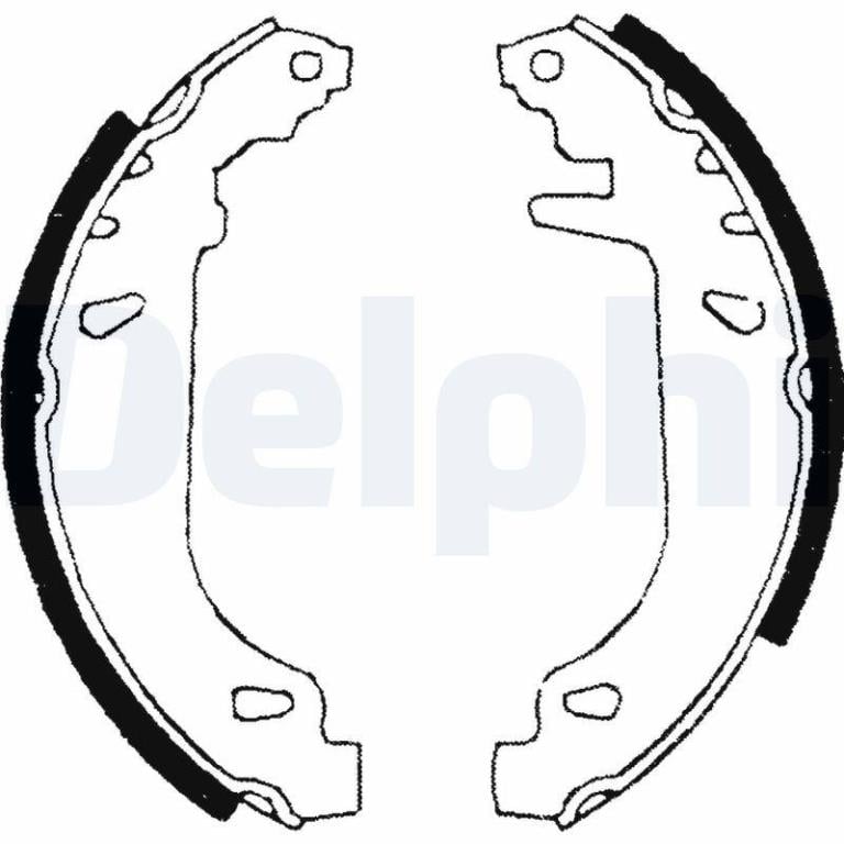 Juego de 4 zapatas de frenos DELPHI ref. LS1681