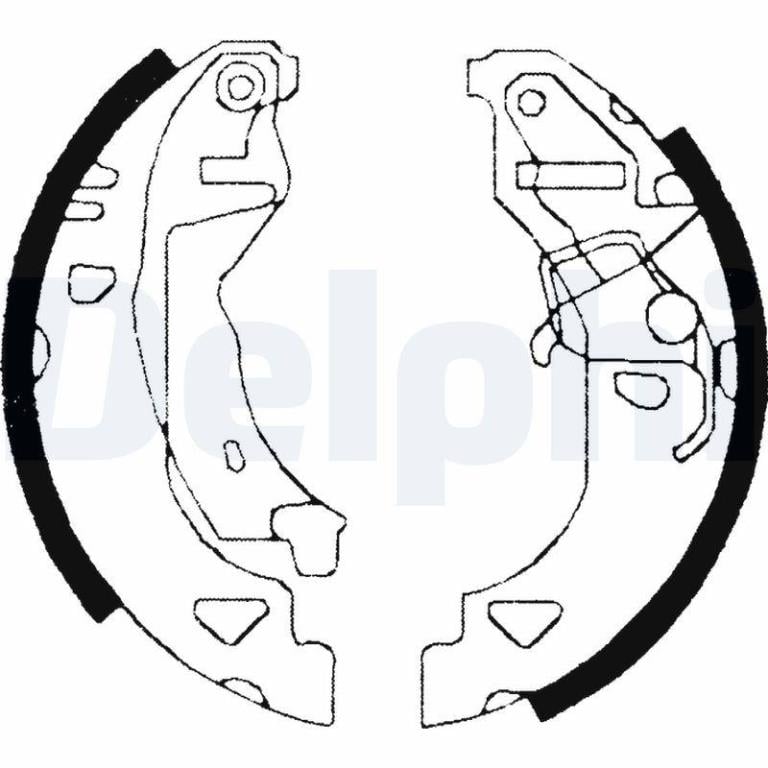 Juego de 4 zapatas de frenos DELPHI ref. LS1682