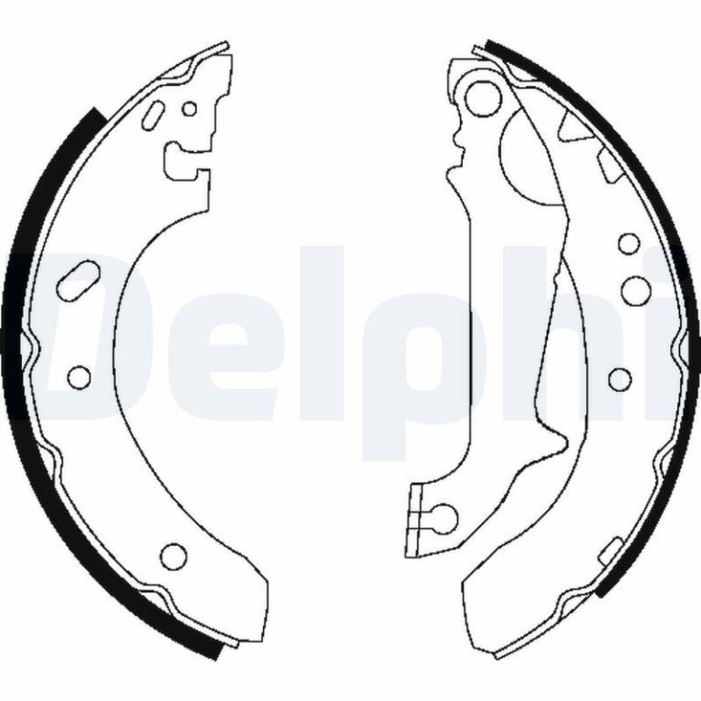 Juego de 4 zapatas de frenos DELPHI ref. LS1683