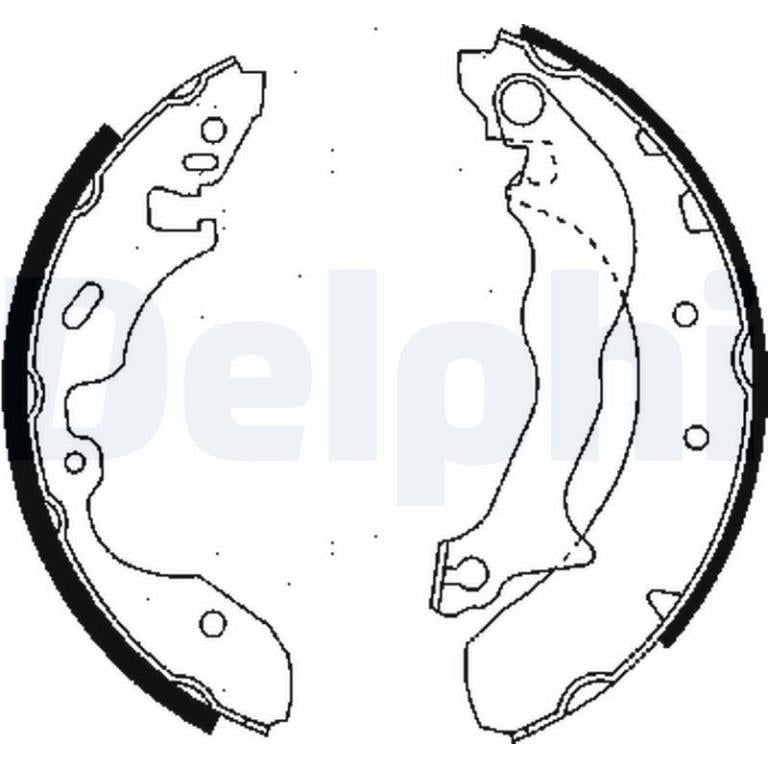 Juego de 4 zapatas de frenos DELPHI ref. LS1684