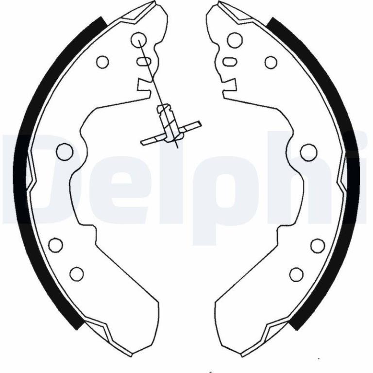 Juego de 4 zapatas de frenos DELPHI ref. LS1687