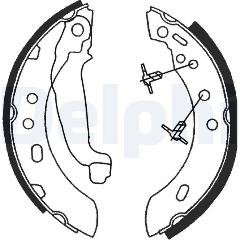 Juego de 4 zapatas de frenos DELPHI ref. LS1689