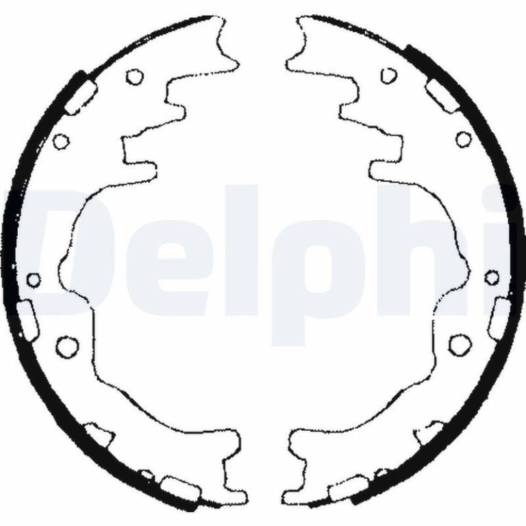 Juego de 4 zapatas de frenos DELPHI ref. LS1706