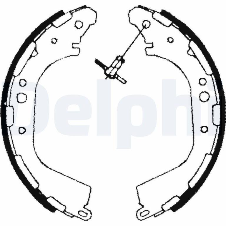 Juego de 4 zapatas de frenos DELPHI ref. LS1709
