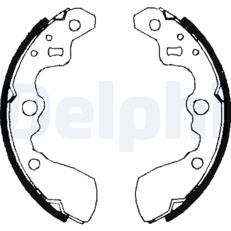 Juego de 4 zapatas de frenos DELPHI ref. LS1710