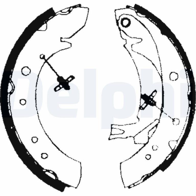 Juego de 4 zapatas de frenos DELPHI ref. LS1713