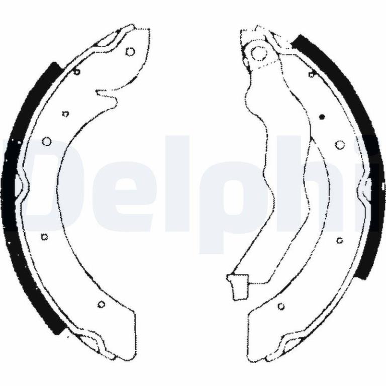 Juego de 4 zapatas de frenos DELPHI ref. LS1714