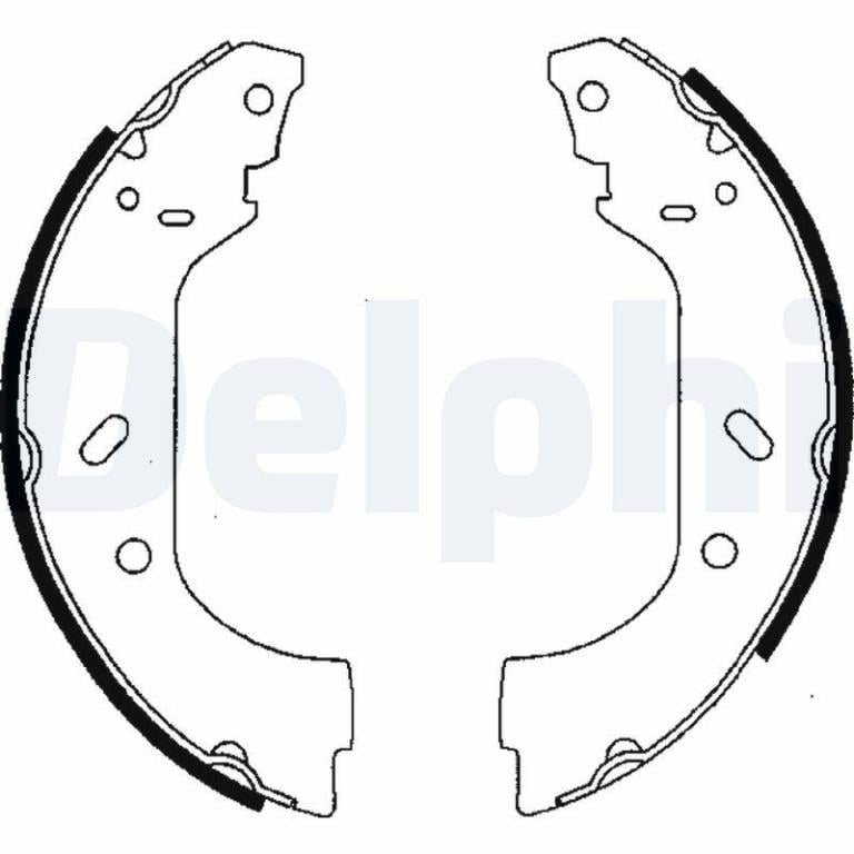 Juego de 4 zapatas de frenos DELPHI ref. LS1715