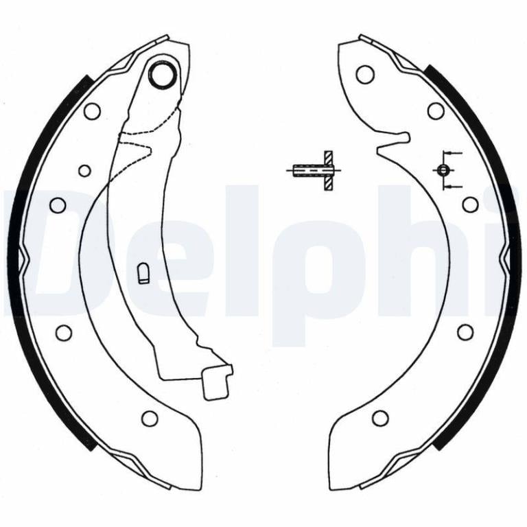 Juego de 4 zapatas de frenos DELPHI ref. LS1716