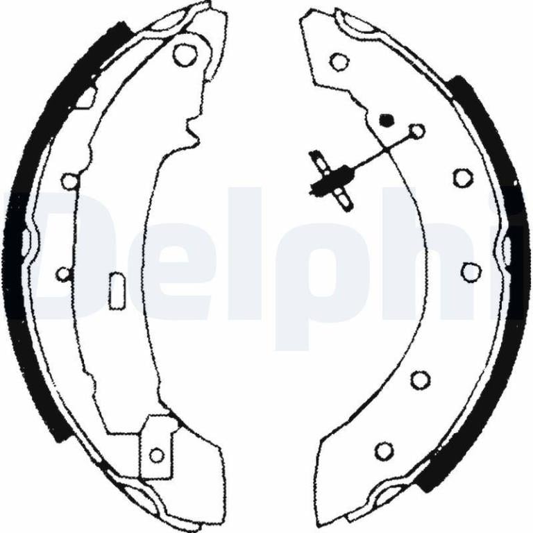 Juego de 4 zapatas de frenos DELPHI ref. LS1717