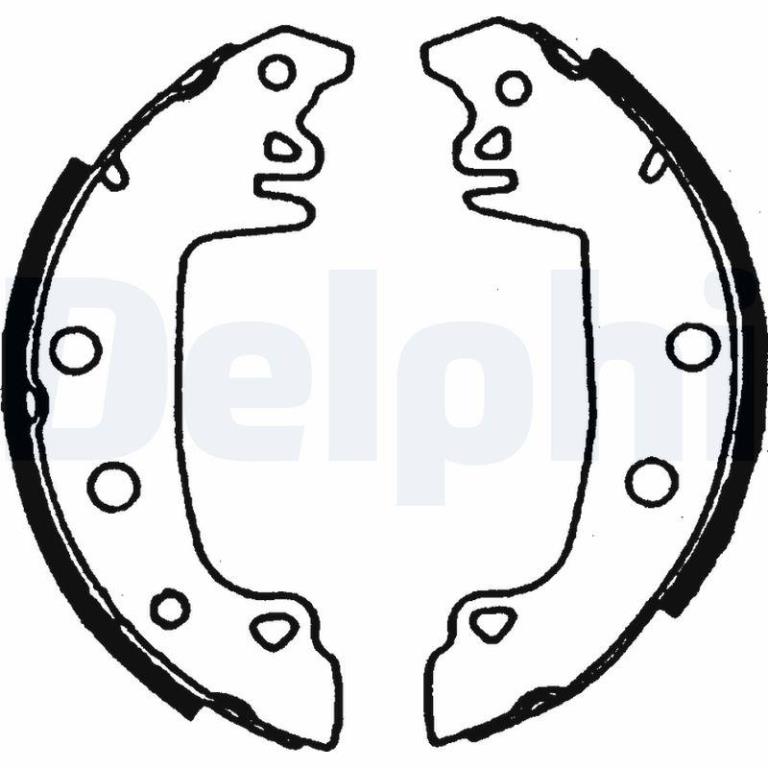 Juego de 4 zapatas de frenos DELPHI ref. LS1721