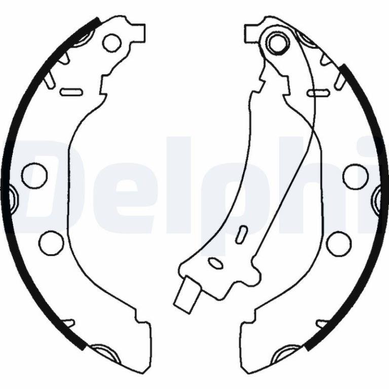 Juego de 4 zapatas de frenos DELPHI ref. LS1723