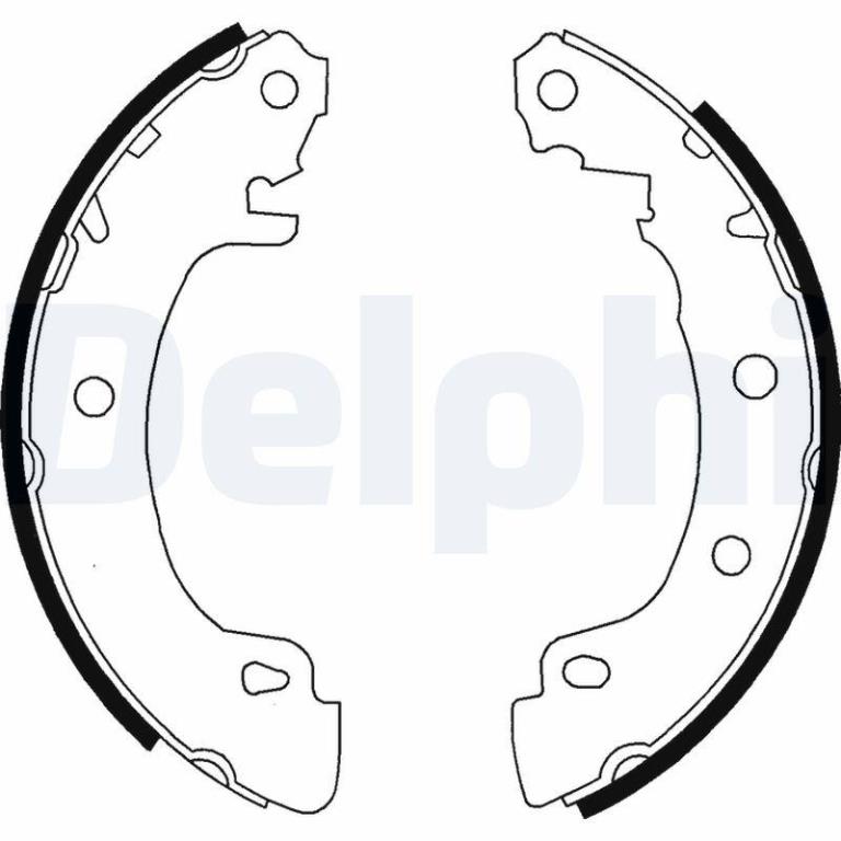 Juego de 4 zapatas de frenos DELPHI ref. LS1724