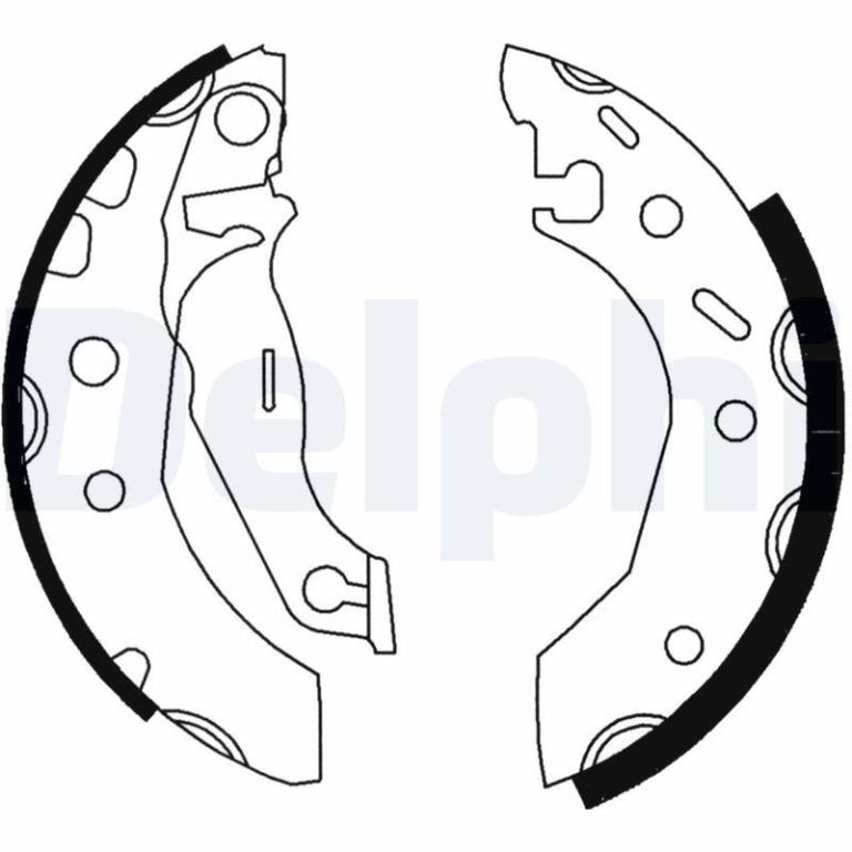 Juego de 4 zapatas de frenos DELPHI ref. LS1728