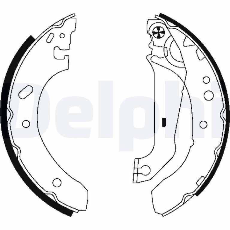 Juego de 4 zapatas de frenos DELPHI ref. LS1783