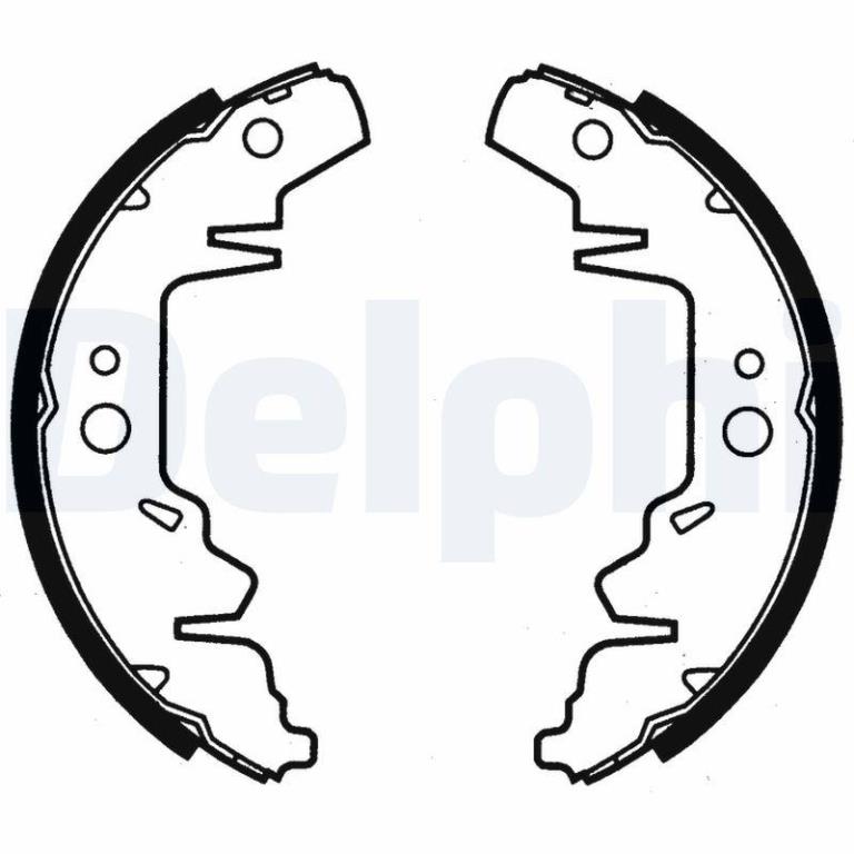 Juego de 4 zapatas de frenos DELPHI ref. LS1814