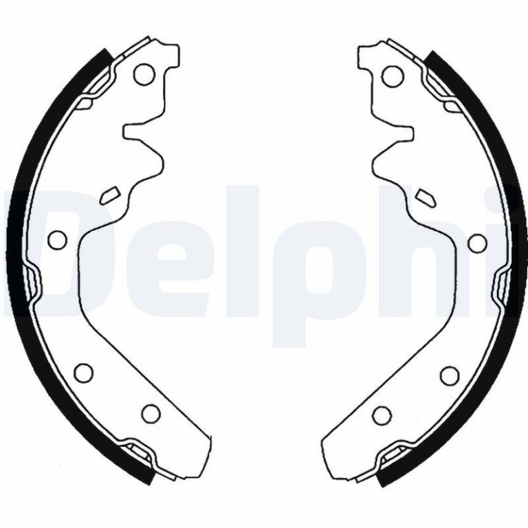 Juego de 4 zapatas de frenos DELPHI ref. LS1820