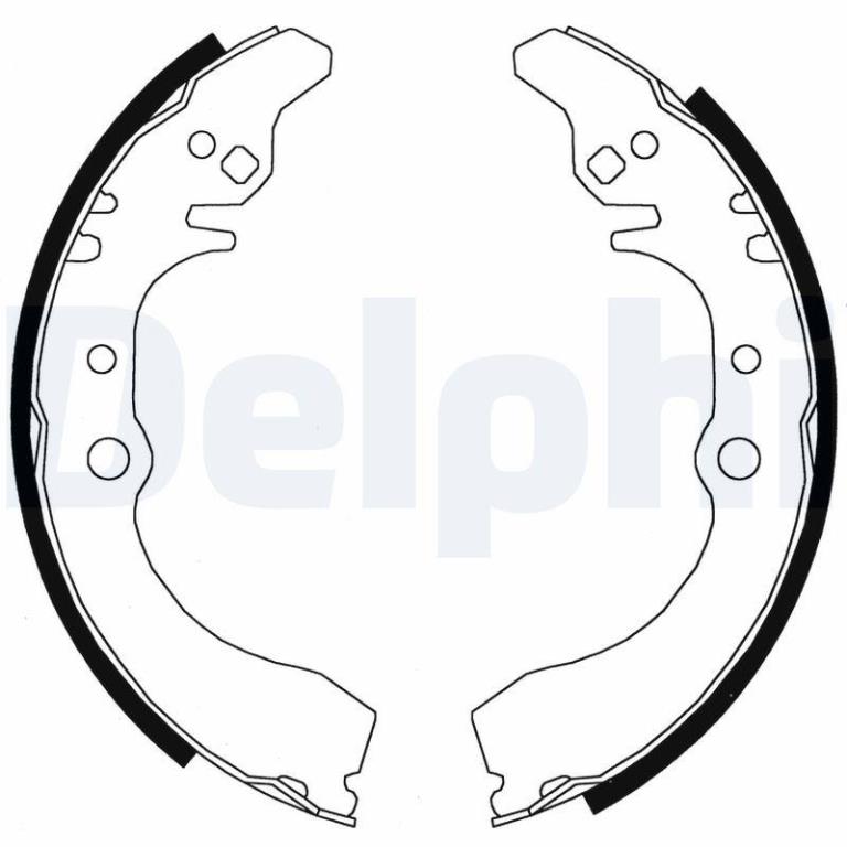 Juego de 4 zapatas de frenos DELPHI ref. LS1823
