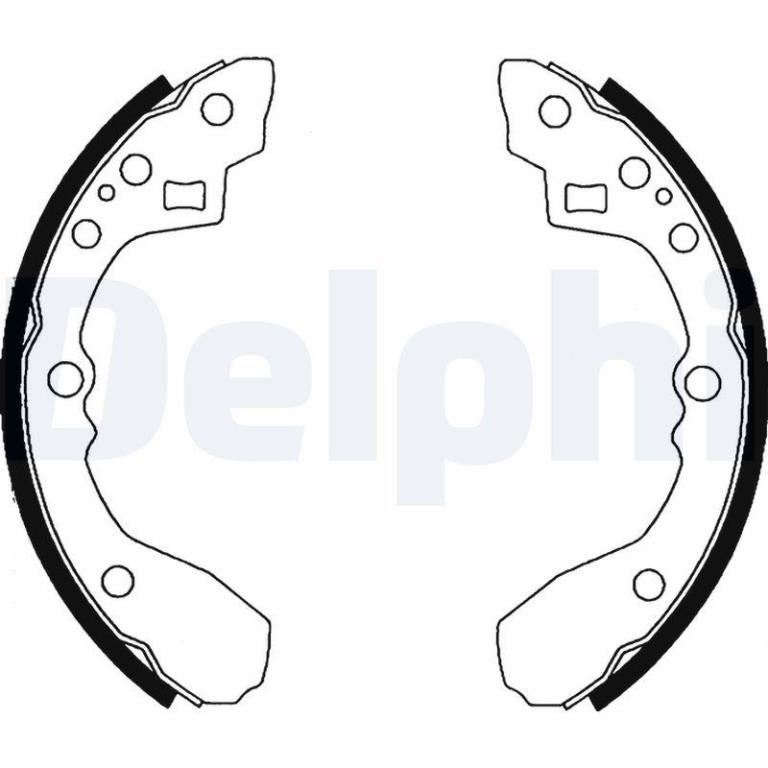 Juego de 4 zapatas de frenos DELPHI ref. LS1824