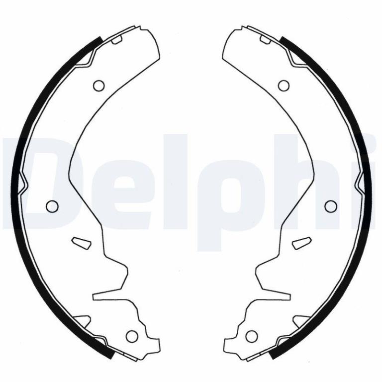 Juego de 4 zapatas de frenos DELPHI ref. LS1825
