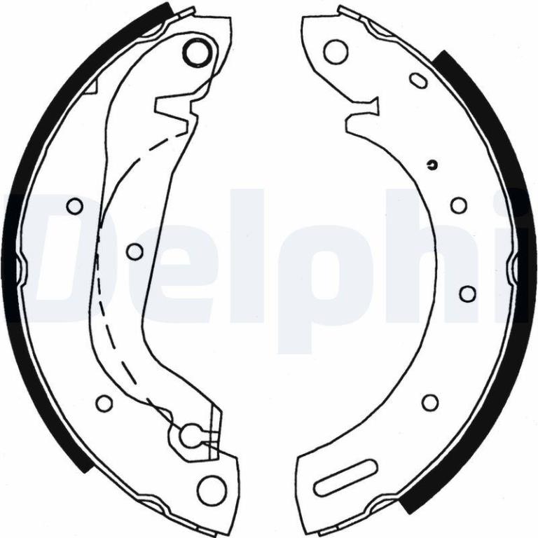 Juego de 4 zapatas de frenos DELPHI ref. LS1827