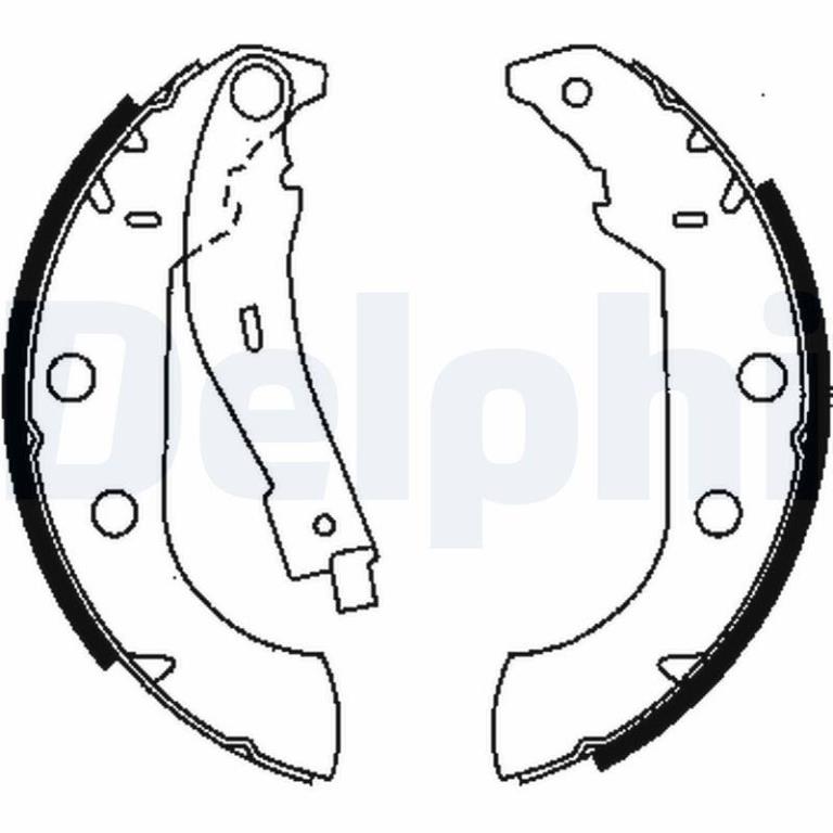 Juego de 4 zapatas de frenos DELPHI ref. LS1833