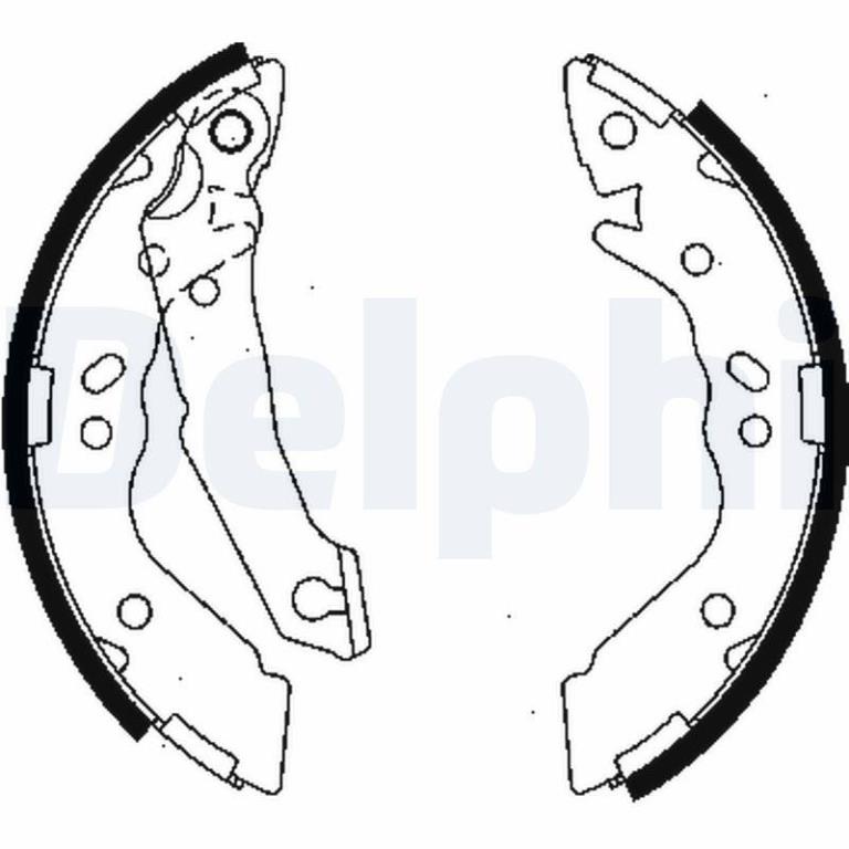 Juego de 4 zapatas de frenos DELPHI ref. LS1836